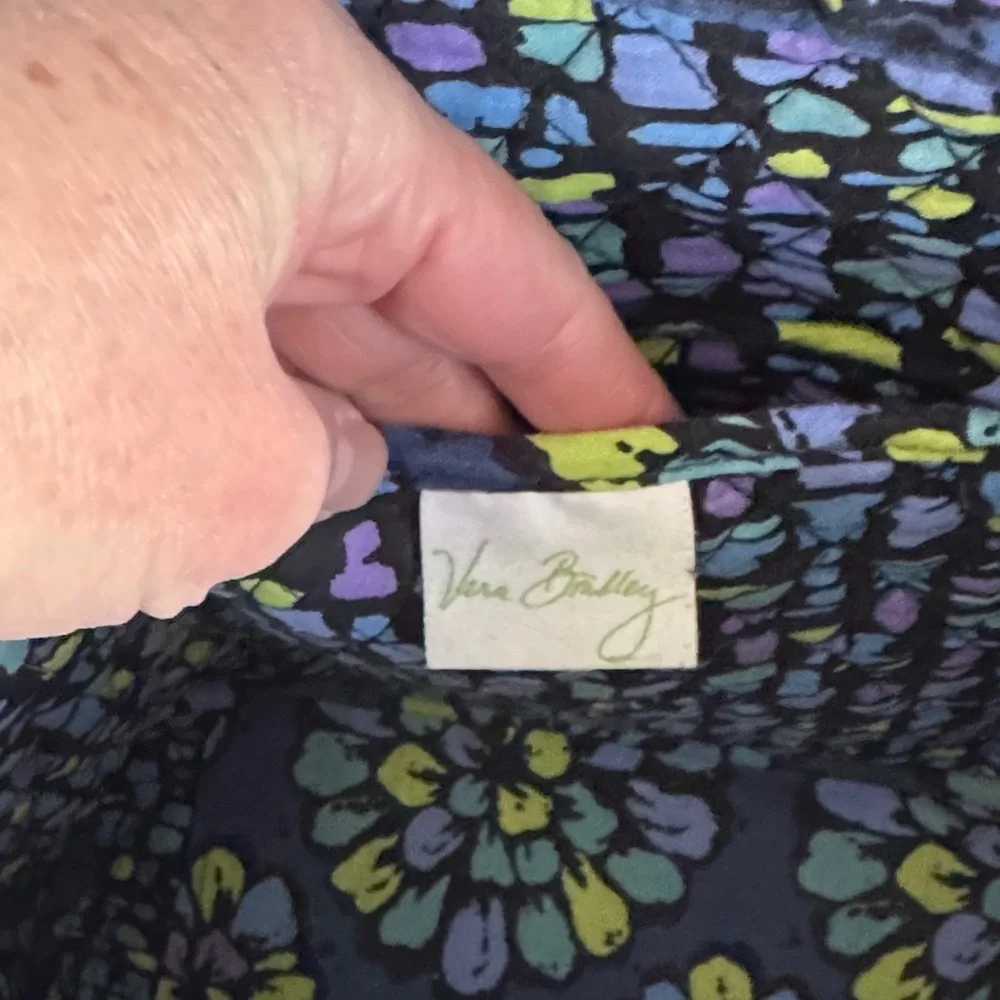 Vera Bradley Navy and Lemon Blossom Tote